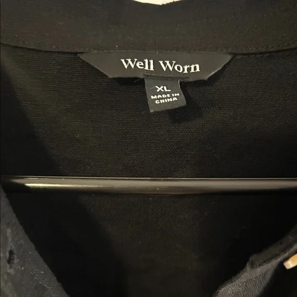 Well Worn Classic Black Button Down Dress - Picture 2 of 9